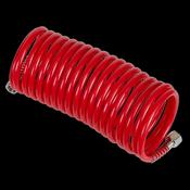 Sealey SA335 PE Coiled Air Hose 5m x Ø5mm with 1/4"BSP Unions image