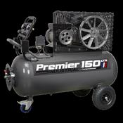 Sealey SAC3153B Premier 150L Belt Drive Air Compressor with Front Control Panel 3hp image