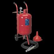 Sealey SB997 Shot Blaster with Water Trap &amp; Wheels 37L image