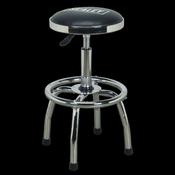 Sealey SCR17 Workshop Stool Heavy-Duty Pneumatic with Adjustable Height Swivel Seat image