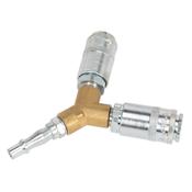 Sealey AC87 Twin Coupling Bodies Y-Adaptor