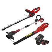 Sealey CP20VCOMBO6 20V Series 3 x Garden Power Tool Kit - 2 Batteries image