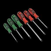 Sealey S0615 Soft Grip Screwdriver Set 6pc image