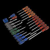 Sealey S0617 Soft Grip Screwdriver Set 24pc image