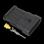 Sealey SSC4M Superseal Male Connector 4-Way Pack of 3 image