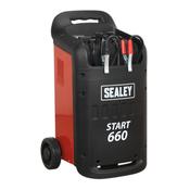 Sealey START660 Starter/Charger 660/100Amp 12/24V 230V image
