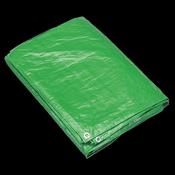 Sealey TARP810G Tarpaulin 2.44 x 3.05m - Green image