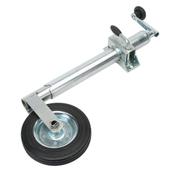 Sealey TB37 Jockey Wheel &amp; Clamp Ø50mm - Ø200mm Solid Wheel