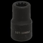 Sealey VS0983 Brake Caliper Socket 1/2"Sq Drive 10mm 10-Point image