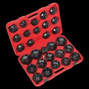Sealey VS7006 Oil Filter Cap Wrench Set 30pc image