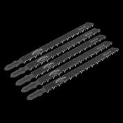 Sealey WJT344D Jigsaw Blade Wood 105mm 6tpi - Pack of 5 image
