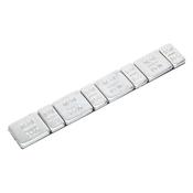 Sealey WWSA510 Wheel Weight 5 &amp; 10g Adhesive Zinc Plated Steel Strip of 8 (4 x Each Weight) Pack of 100