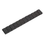 Sealey WWSA5B Wheel Weight 5g Adhesive Zinc Plated Steel Black Strip of 12 Pack of 50