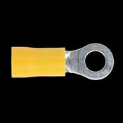 Sealey YT18 Easy-Entry Ring Terminal Ø5.3mm (2BA) Yellow Pack of 100 image