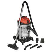 Sealey PC300SDAUTO 30L Industrial Vacuum Cleaner Wet &amp; Dry with Stainless Steel Drum &amp; Auto-Start 1400W/230V image