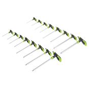 Sealey S0916 T-Handle TRX-Star &amp; Hex Key Set 16pc