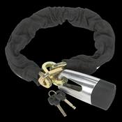 Sealey CLA109DL Motorcycle Chain &amp; Disc Lock 10.5 x 10.5 x 1500mm 4* ART Approved image