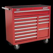 Sealey AP41120 Rollcab 12 Drawer with Ball Bearing Slides Heavy-Duty - Red image