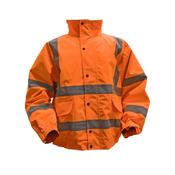 Sealey 802LO Hi-Vis Orange Jacket with Quilted Lining &amp; Elasticated Waist - Large image