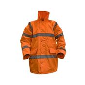 Sealey 806XLO Hi-Vis Orange Motorway Jacket with Quilted Lining - X-Large image