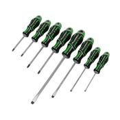 Sealey AK4322HV Screwdriver Set 8pc GripMAX® - Hi-Vis Green image