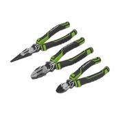 Sealey AK8376HV Pliers Set 3pc High Leverage - Hi-Vis Green image