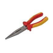 Sealey AK83457 Long Nose Pliers 200mm VDE Approved image