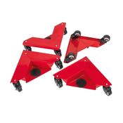 Sealey CM4 Corner Transport Dollies Set of 4 - 150kg Capacity image