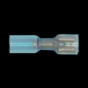 Sealey BTSPF25 Heat Shrink Push-On Terminal 6.4mm Female Blue Pack of 25
