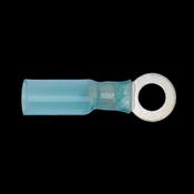 Sealey BTSR2564 Heat Shrink Ring Terminal Ã˜6.4mm Blue Pack of 25