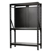 BUNKER 27922 17 Piece Modular 3 Tier Racking with Stainless Steel Shelving and Pegboards, 1500mm image