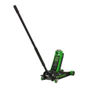 Sealey 4040AG Premier Low Profile Trolley Jack with Rocket Lift 4 Tonne - Green image