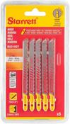 Starrett Wood Cutting Jigsaw Blades 75MM 3" 6 TPI - BU36T (5Pcs) image