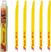 Starrett BT121014-5 Multi Purpose Reciprocating Saw Blades 305mm (12") 10-14 TPI - (5 Pcs) image