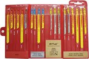 Starrett HSS Bi-Metal Jigsaw Blades - 19-Piece Assorted Set for Cutting Wood, Metal &amp; Plastics - BU4 image