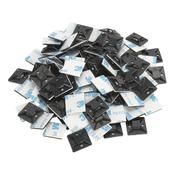 Sealey CTM3030B Self-Adhesive Cable Tie Mount 30 x 30mm Black Pack of 100