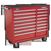 Sealey AP41169 Rollcab 16 Drawer with Ball Bearing Slides Heavy-Duty - Red image