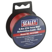 Sealey AC2725R Automotive Cable Thick Wall 27A 2.5m Red image