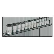 Sealey AK2680 Socket Set 13pc 1/4"Sq Drive 12pt WallDrive® Metric image