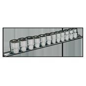 Sealey AK2682 Socket Set 12pc 3/8"Sq Drive 12pt WallDrive® Metric image