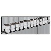 Sealey AK2684 Socket Set 12pc 1/2"Sq Drive 12pt WallDrive® Metric image