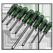 Sealey AK4322HV Screwdriver Set 8pc GripMAX® - Hi-Vis Green image