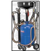 Sealey AK456DX Mobile Oil Drainer with Probes 35L Air Discharge