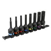 Sealey AK56002 Premier TRX-Star* Impact Socket Bit Set 1/2"Sq Drive 8pc image