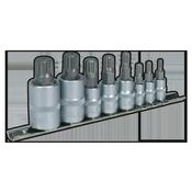 Sealey AK6214 Spline Socket Bit Set 8pc 1/4 image