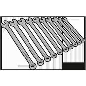 Sealey AK6310 Premier Extra-Long Combination Spanner Set 10pc image