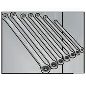 Sealey AK6319 Premier Extra-Long Double Ring Ratchet/Fixed Spanner Set 7pc image