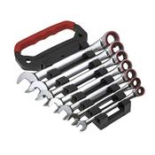Sealey AK63941 Premier Platinum Combination Ratchet Spanner Set 7pc image