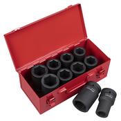 Sealey AK689 Premier Metric/Imperial Deep Impact Socket Set 1"Sq Drive 10pc image