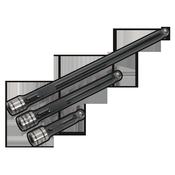 Sealey AK7691 Premier Black Wobble/Rigid Extension Bar Set 3/8"Sq Drive 3pc image